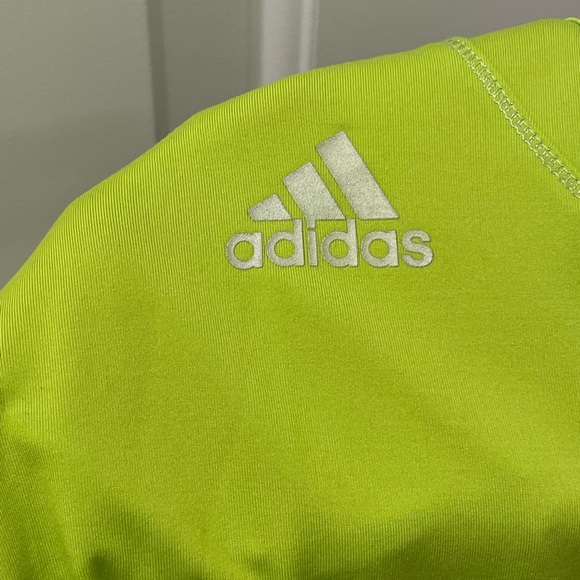 Adidas Climalite Performance Racerback Tank in Neon Green, Size S - Picture 4 of 5